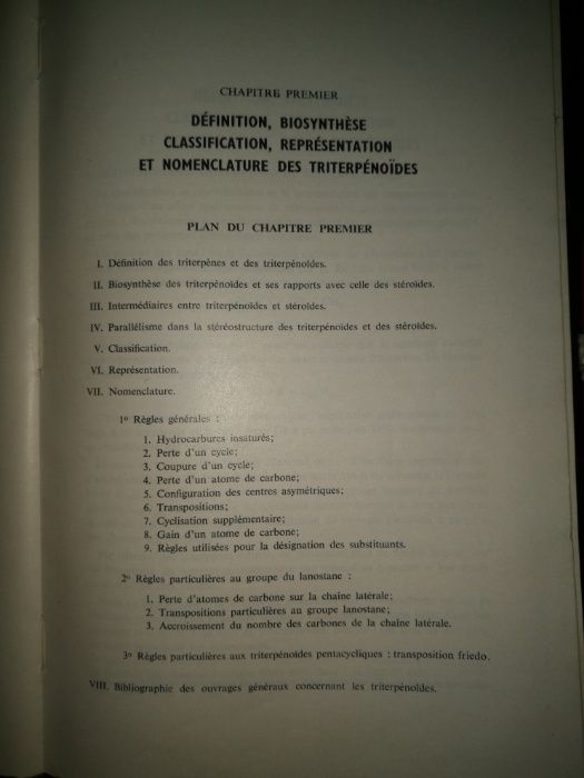 Les triterpenoides en physiologie vegetale et animale Boiteau, Pasich