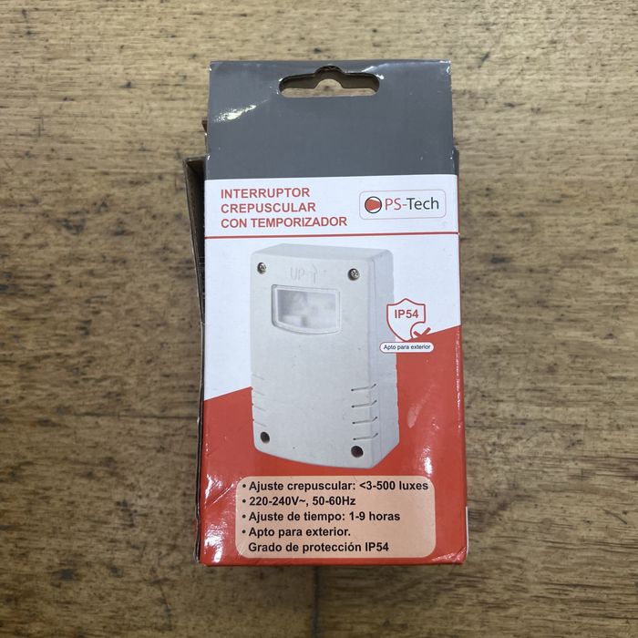 Interruptor Crepuscular c/ temporizador - Novo