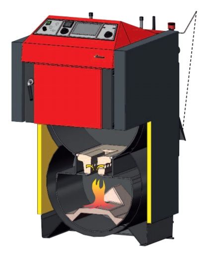 ATMOS DC30SX 30 kW kocioł piec zgazujący drewno holzgas zgazowanie