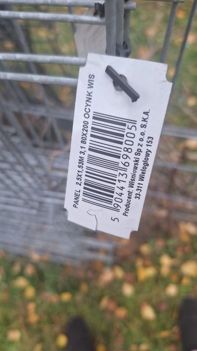 Panel ogrodzeniowy ocynk 1530x2500