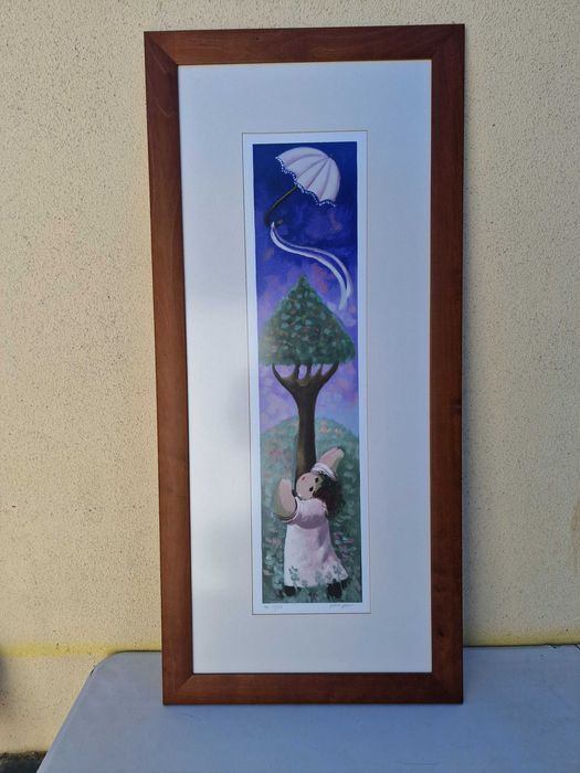 Quadro Albino Moura — Serigrafia numerada (21/25) e assinada