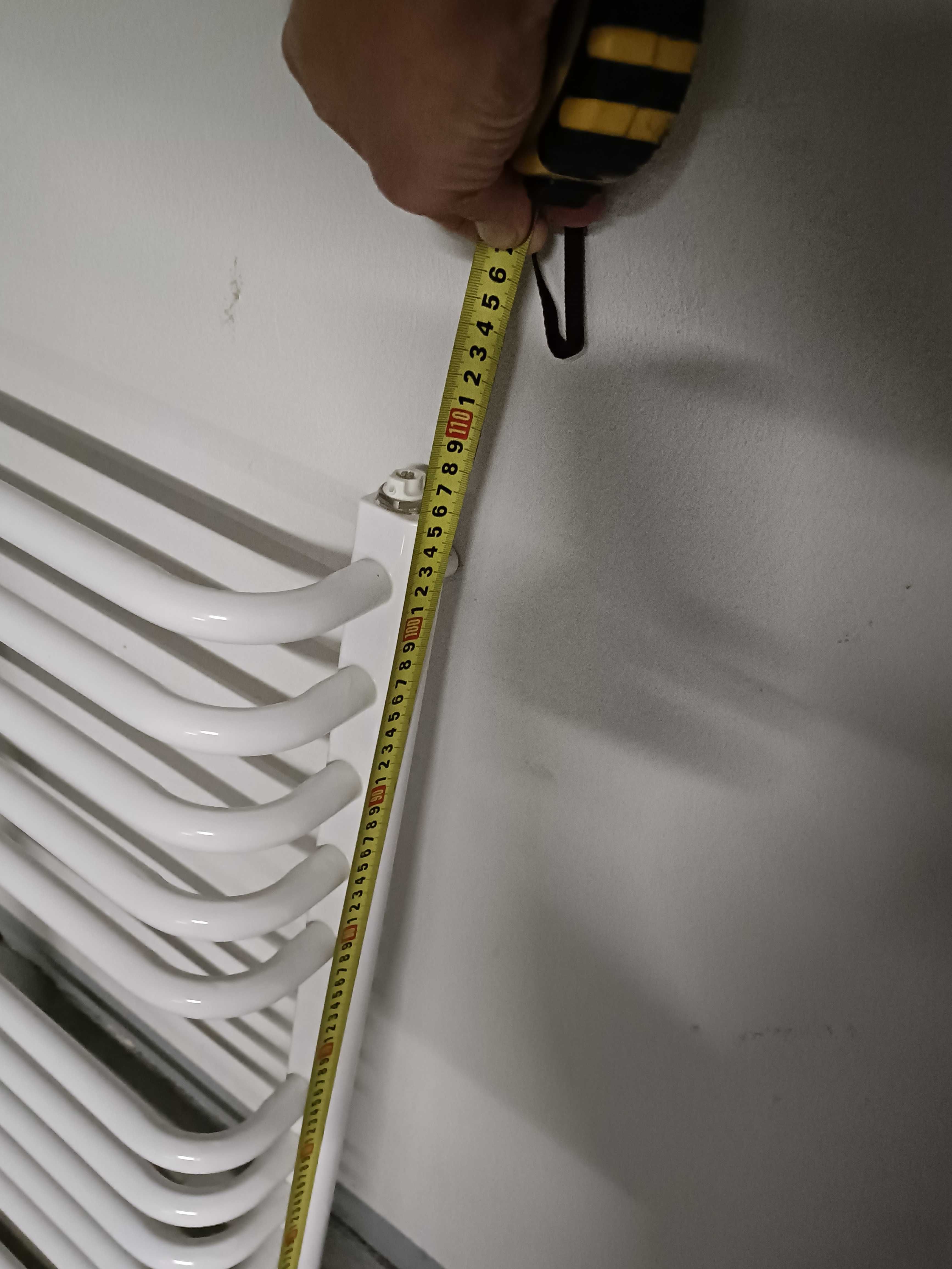 Grzejnik Łazienkowy Instal Projekt +Termostat Kompl.Nie Używany 50x115