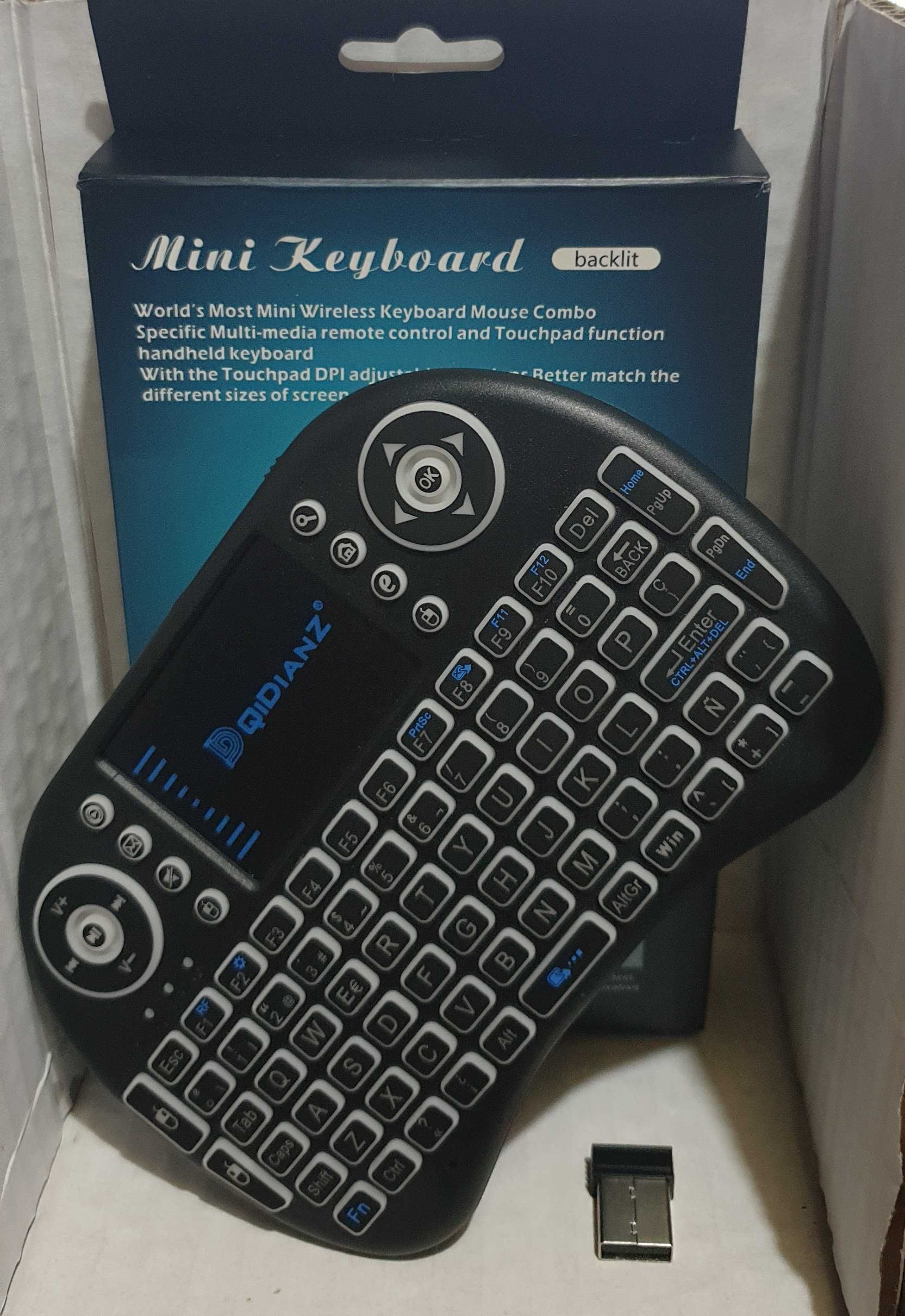 Mini Keybord NOVO multiusos, suporta OTG