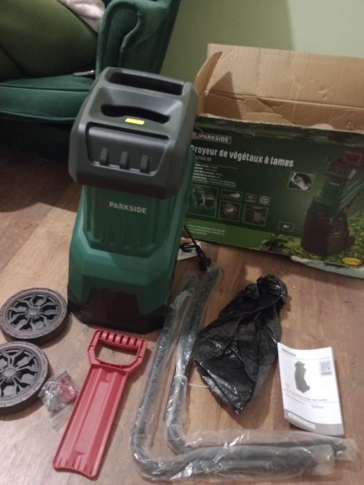 Rozdrabniacz gałęzi elektryczny rębak PARKSIDE NOWY