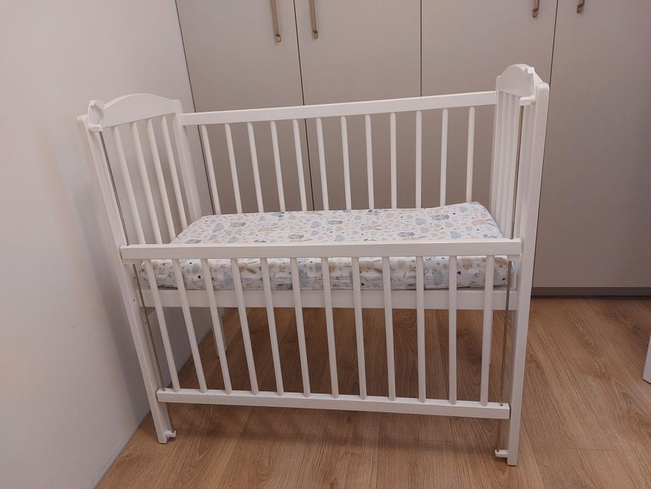 Łóżeczko dziecięce dostawka 40x90+materac Rucken
