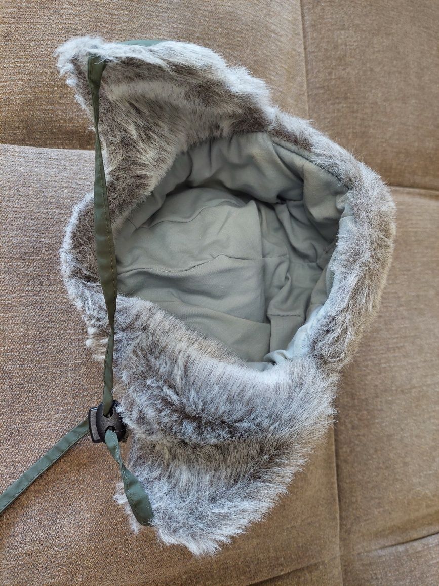 Зимняя шапка-ушанка Lenne 50 см Зеленая