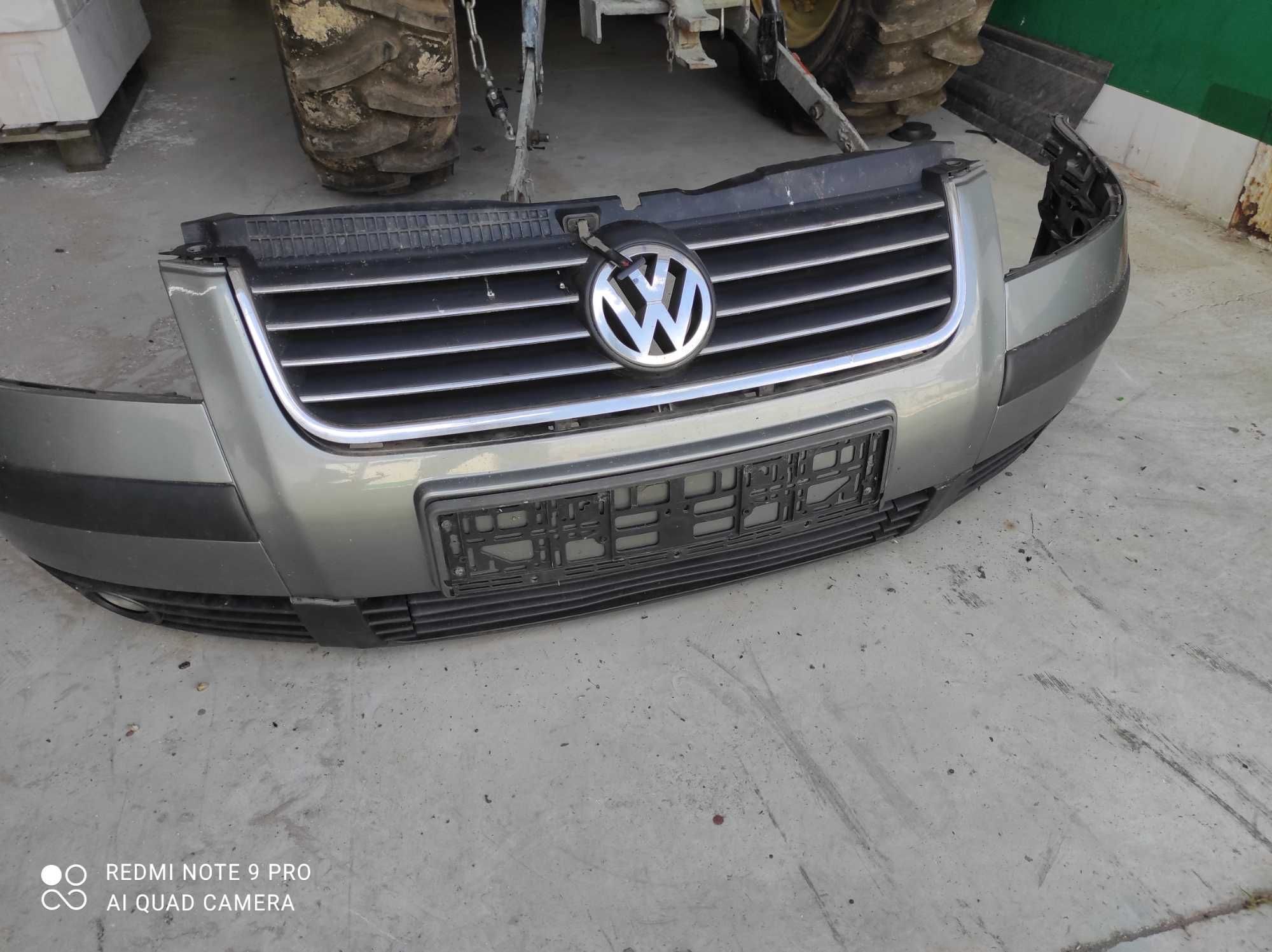 VW Passat B5 fl LD7W zderzak przedni lampy oryginał kompletny