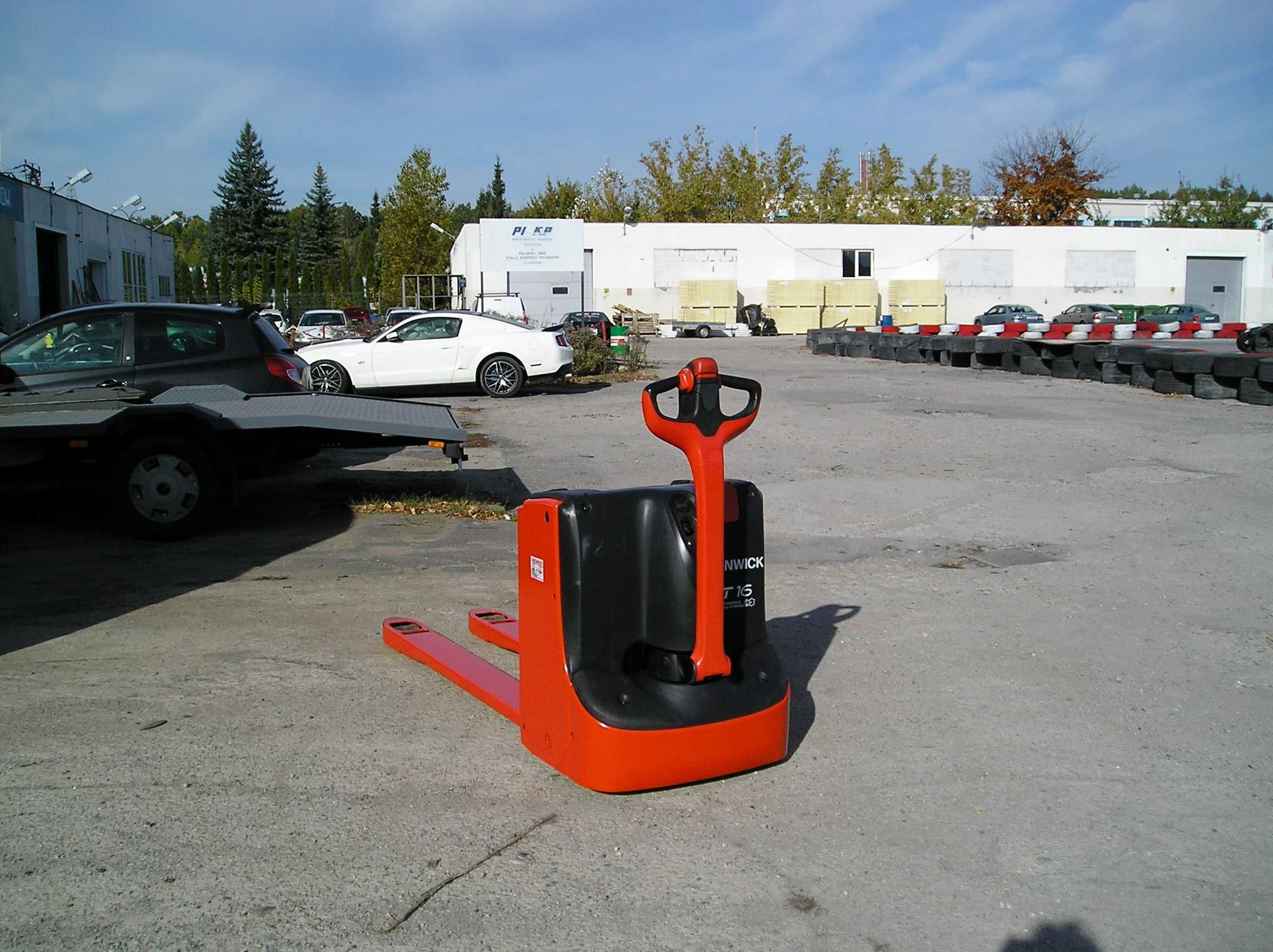 paleciak elektryczny LINDE T16 widły 1700 mm wózek widłowy