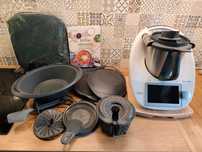 Thermomix 6 tm6 używany z osłoną noża torbą podstawka stan b. dobry