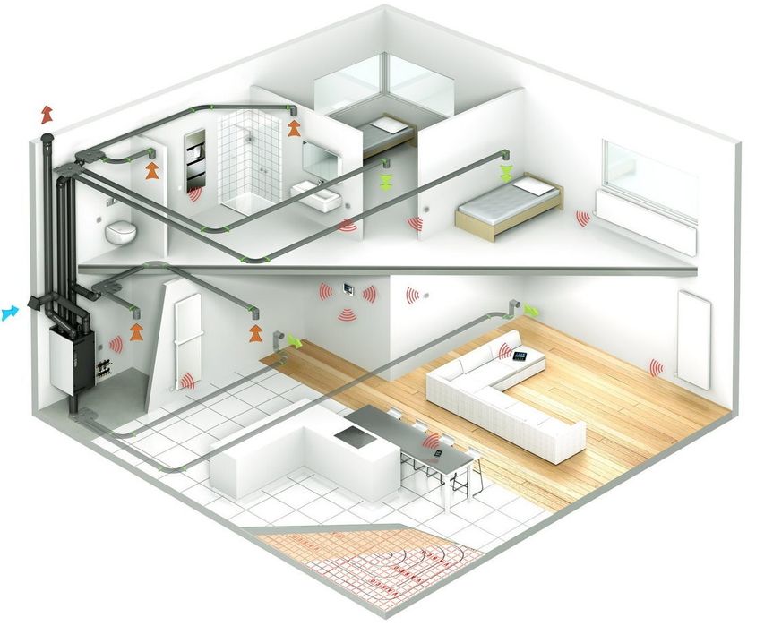 Rury stalowe, PP maxvent 75 - rekuperacja. Projekt