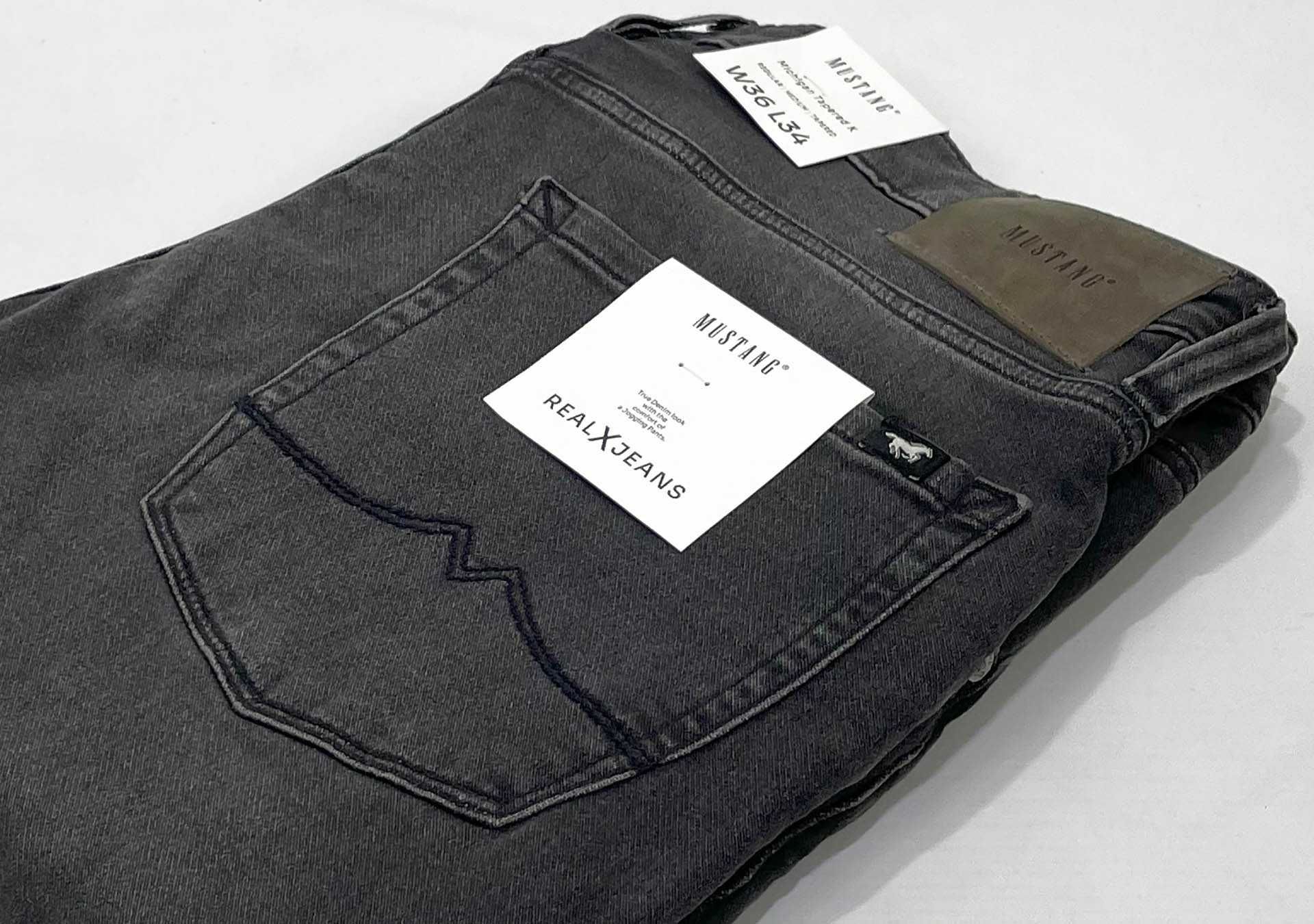 Spodnie męskie jeansy Mustang Michigan Tapered K 783 Grey W36 L34
