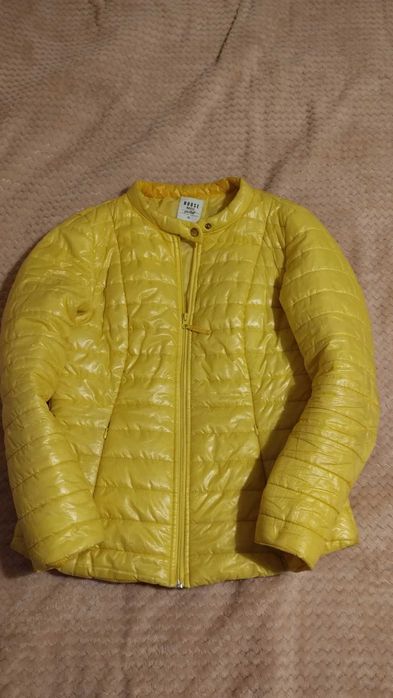 Kurtka damska żółta, jakby puchowa, 100% poliester, firmy House roz. L