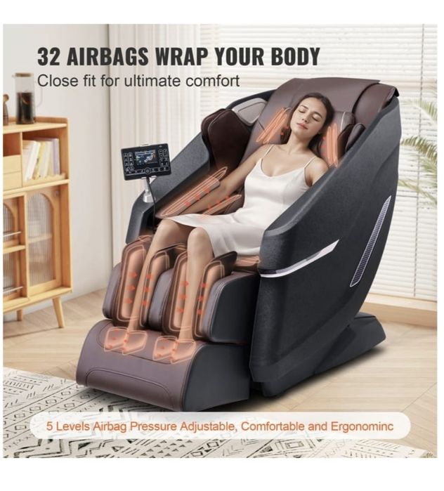Poltrona de massagens de corpo inteiro, nova