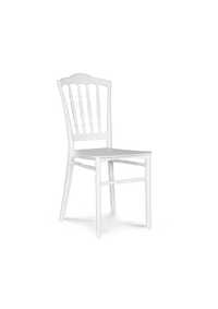 Białe krzesło Napolen bankietowe ślubne wynajem przyjęcie ślub komunia
