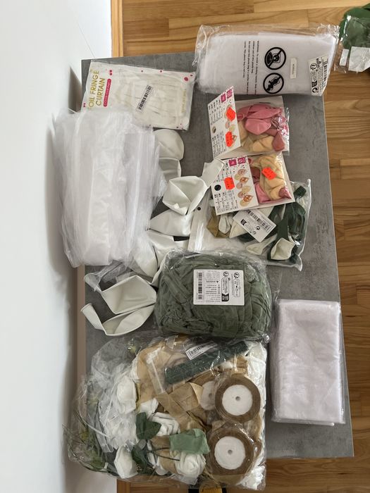 Mix ozdób i akcesoriów na ślub, wesele