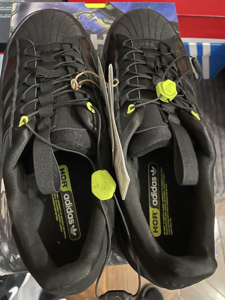 Кросівки HÖR x Adidas Superstar 'Black' шкіра оригінал