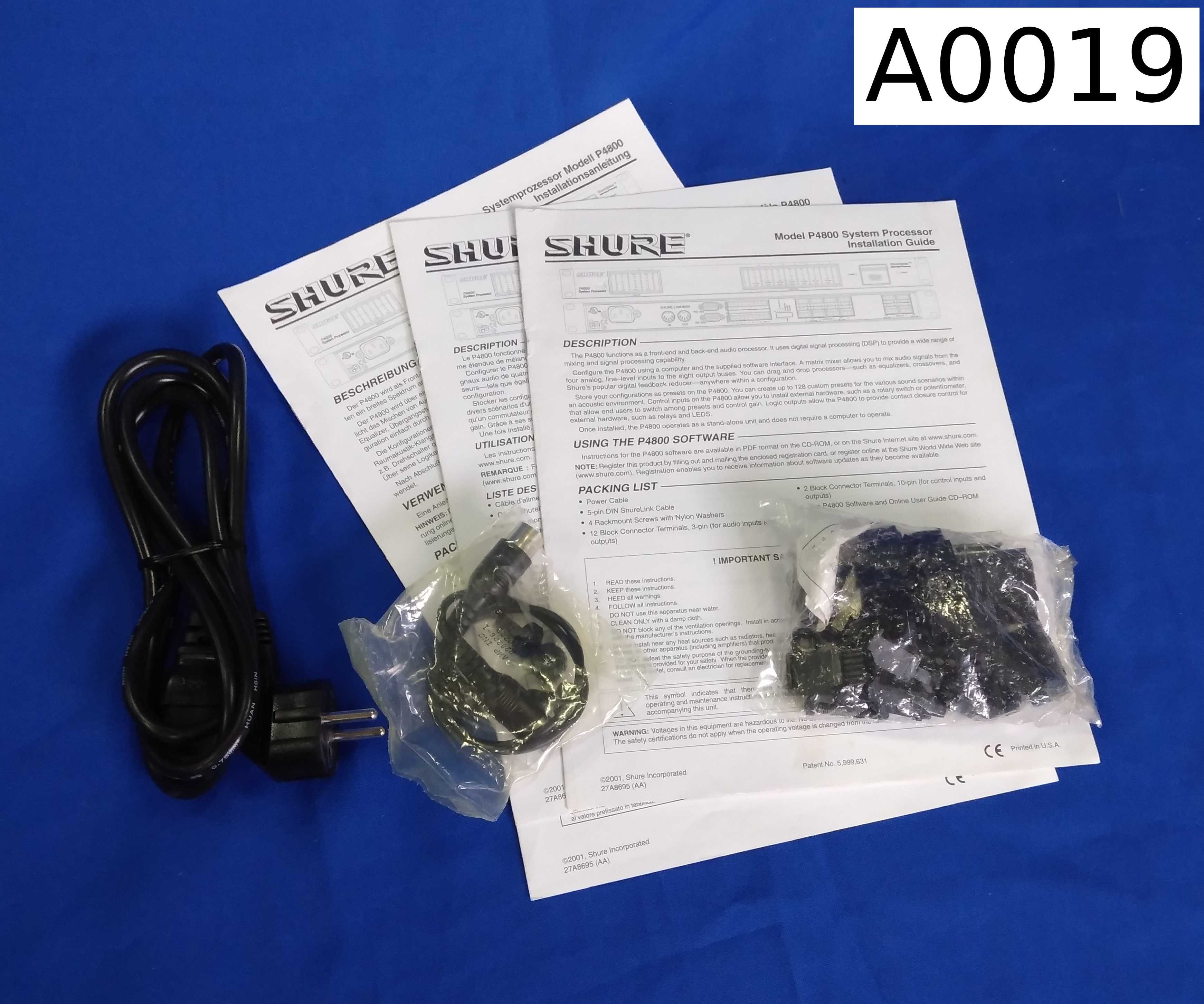 Shure P4800 - Matriz Audio Digital 4 in / 8 out