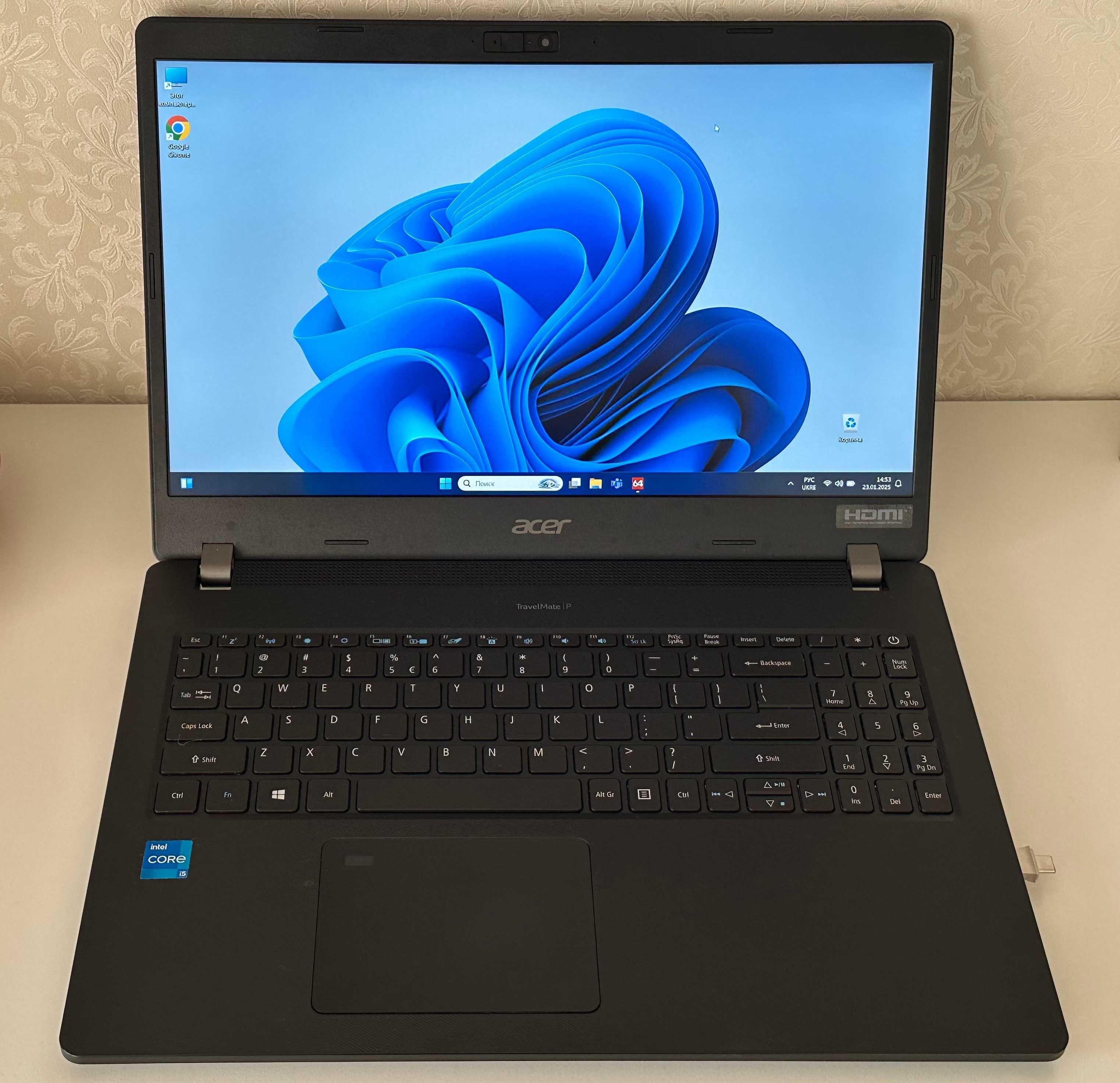 Ноутбук Acer TravelMate P2 TMP215-53 15.6" i5-1135G7 DDR4 16Gb SSD 256