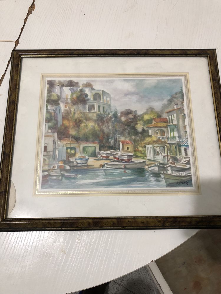 Quadro de pintura pra decoração em paredes