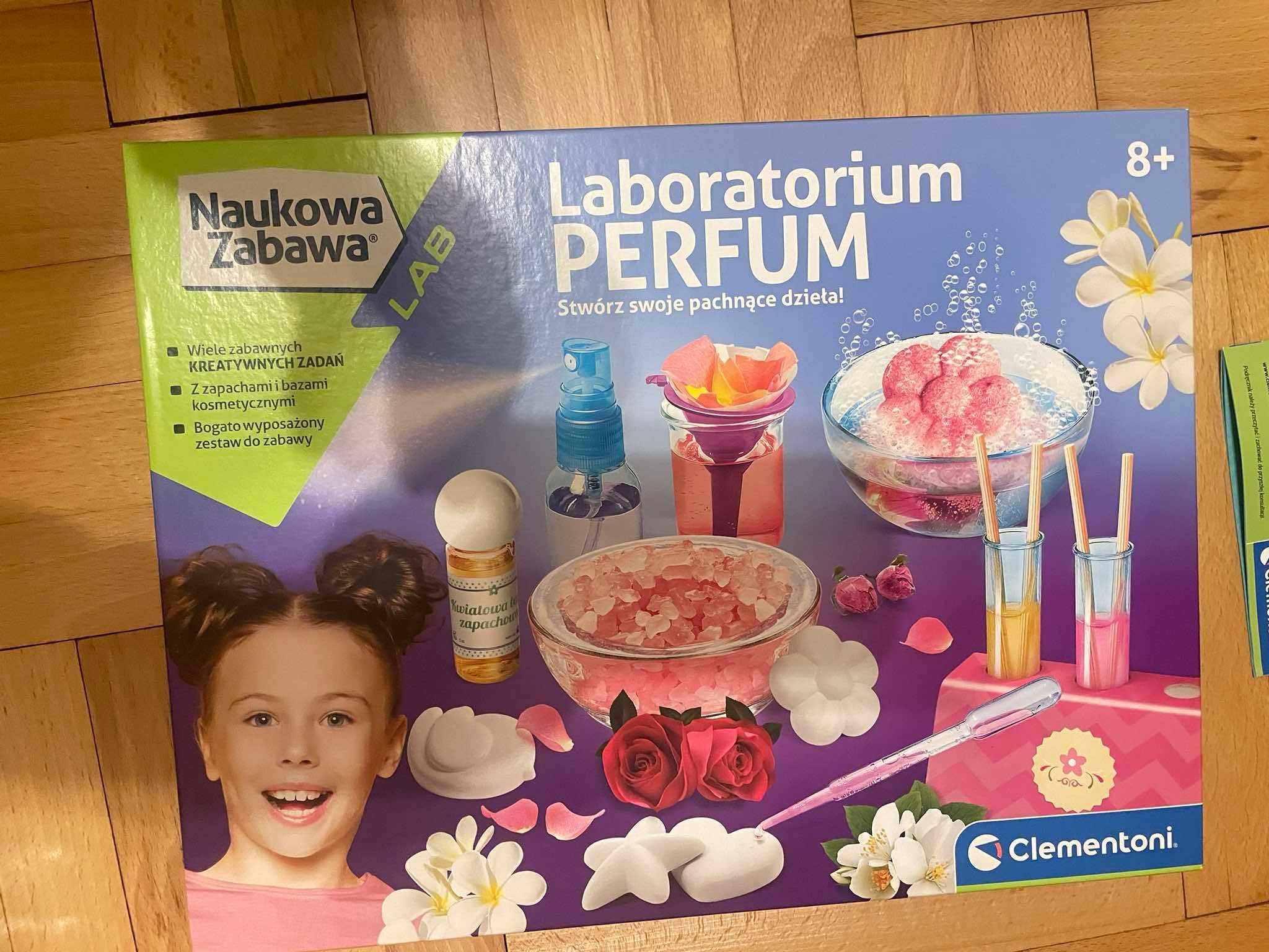 Naukowa Zabawa Laboratorium Perfum +GRATIS Clementoni Stwórz błyszczyk