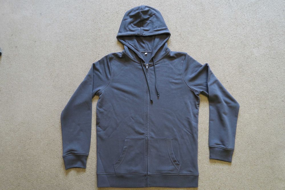 Nowa bluza damska na zamek, kaptur grafit L + gratis!