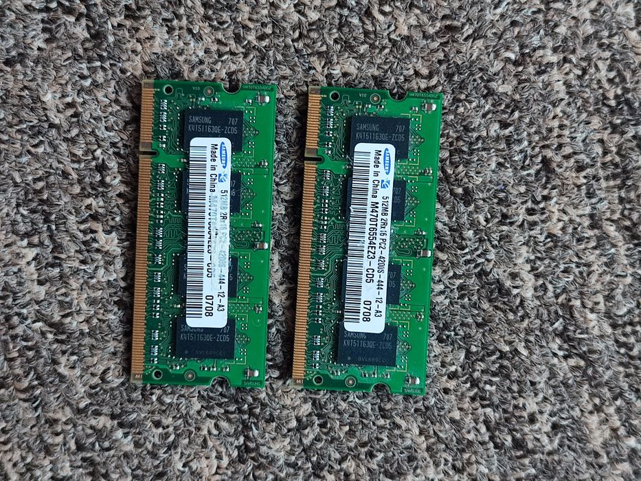 Pamięć DDR2 PC2-4200S samsung 2x512GB 1GB