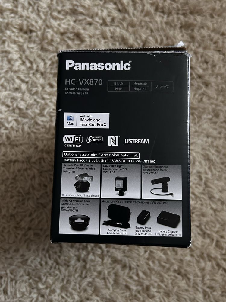 Відеокамера Panasonic HC-VX870К