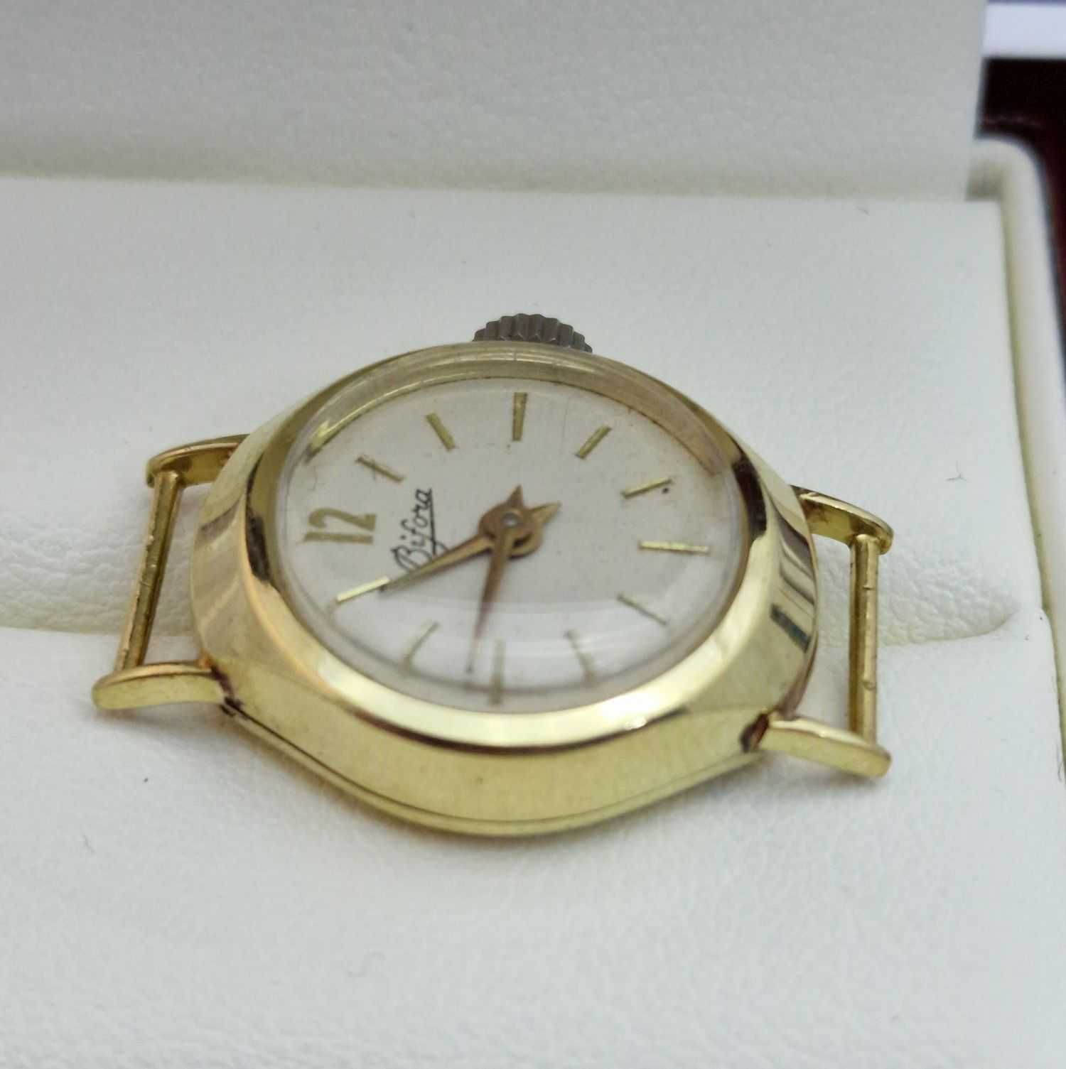 Złoty damski zegarek Bifora 585