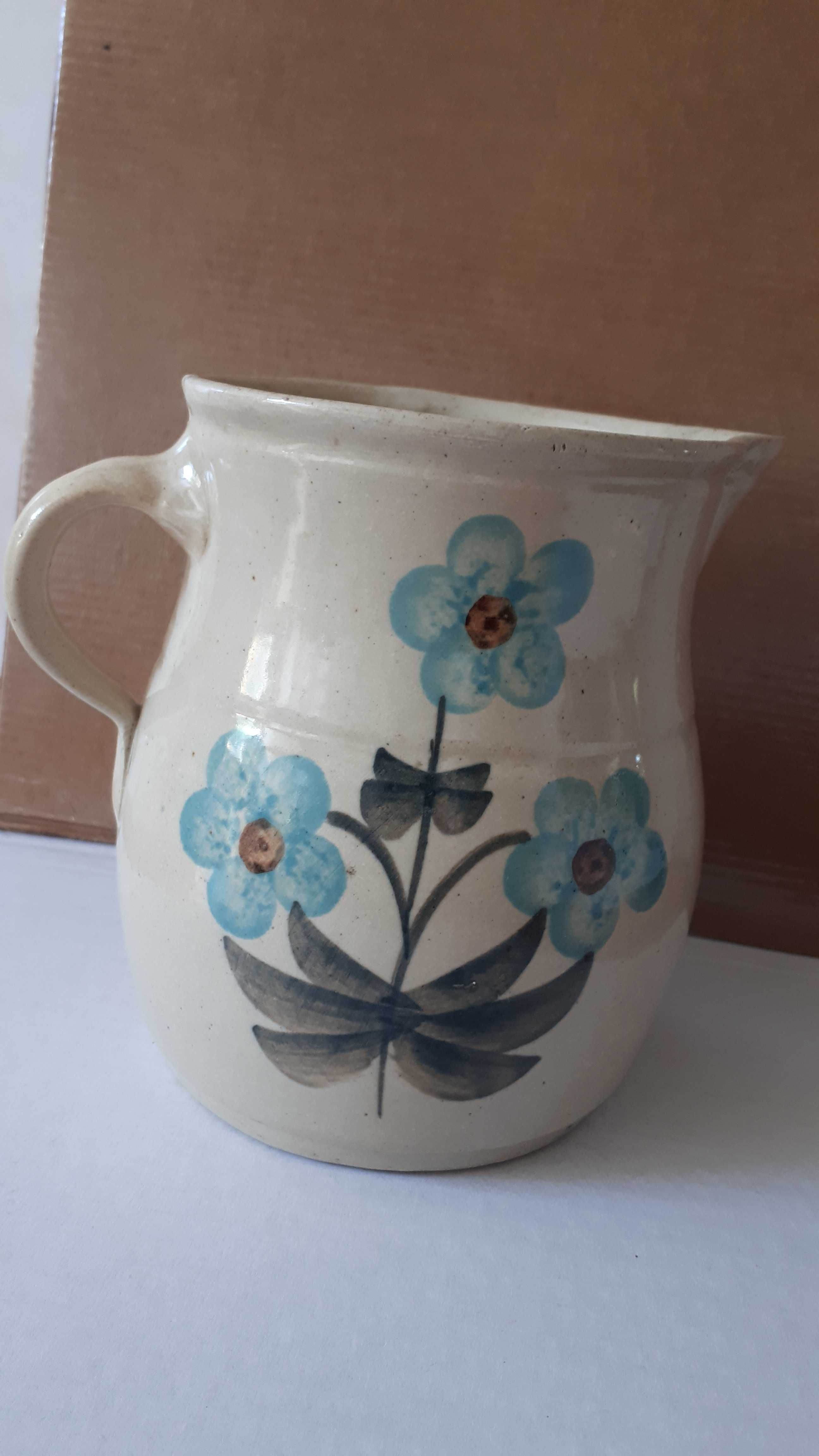 Dzbanek ceramiczny Bochnia ręcznie malowany