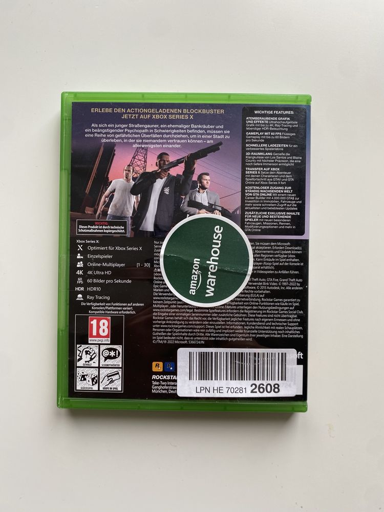 Grand Theft Auto V Xbox Series X
