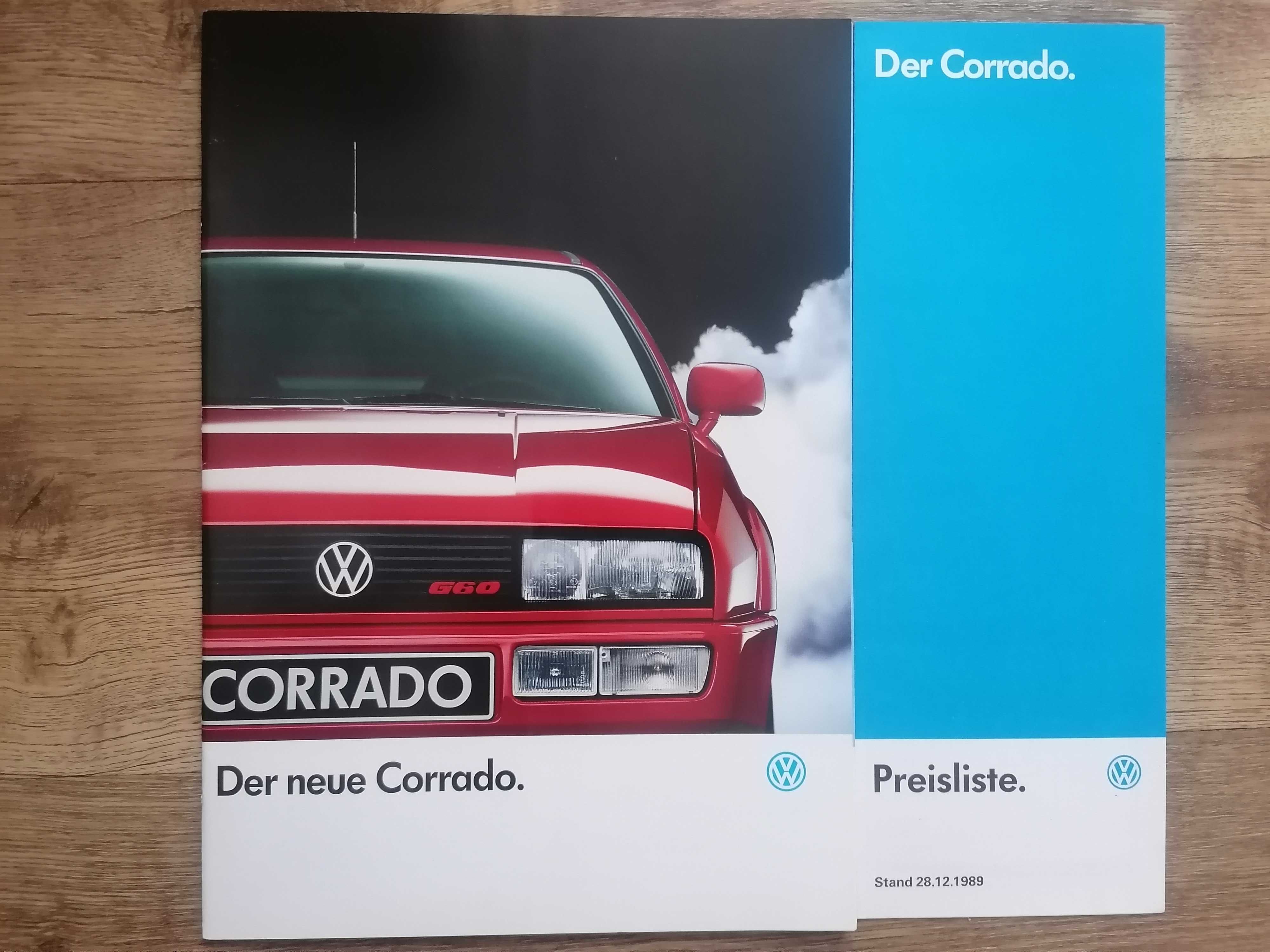 Prospekt VW Corrado + cennik