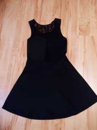 Sukienka czarna, koronka, rozmiar M, House.