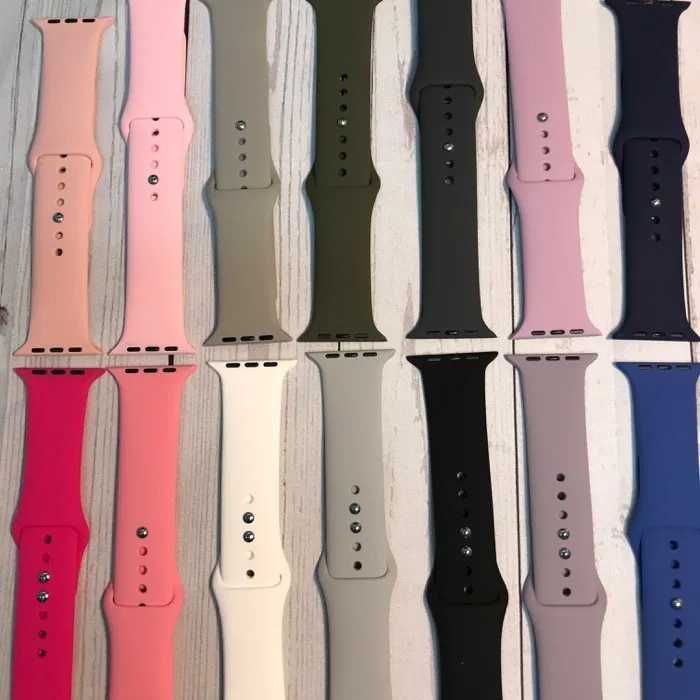 Все цвета Apple watch ремешок силикон 38мм 40мм 42мм 44мм