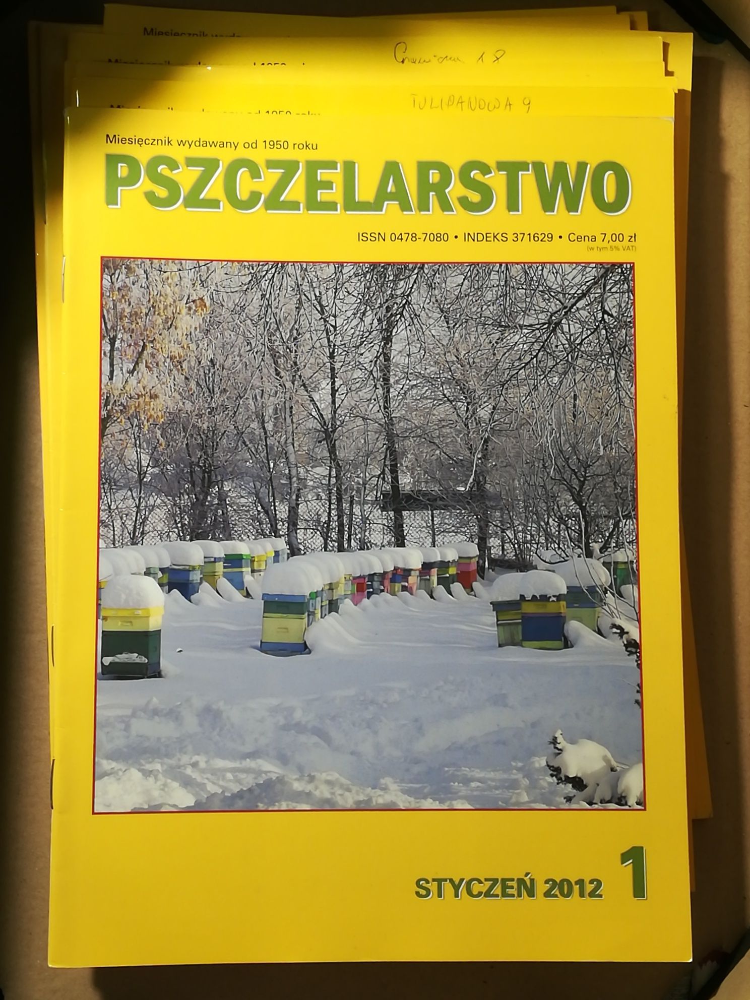 Pszczelarstwo miesięcznik x 12 komplet 2012 rok