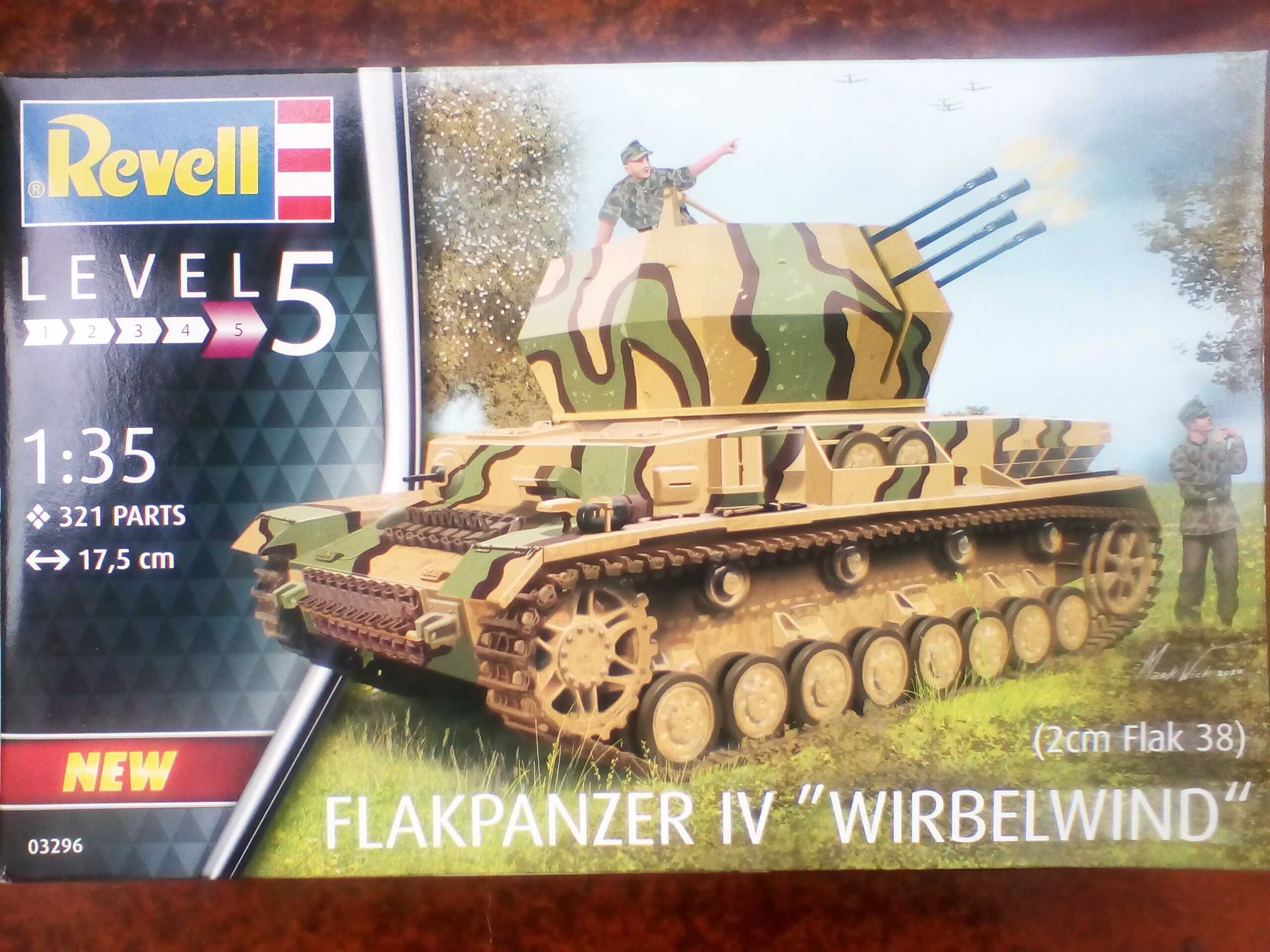 Сборная модель 1/35 Flakpanzer IV Wirbelwind с экипажем фирмы Revell