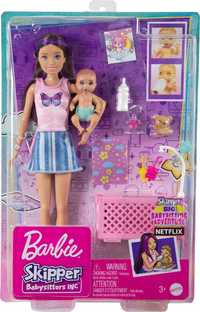 Барбі Няня з малюком та ліжечком Barbie Skipper Babysitters Скіпер