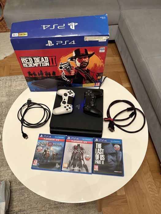 Playstation 4 Slim 1TB + gry