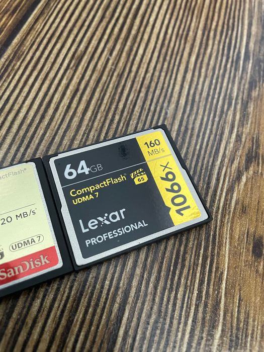 CF Karta dla aparat Lexar 64gb + Sandisk extreme 64gb