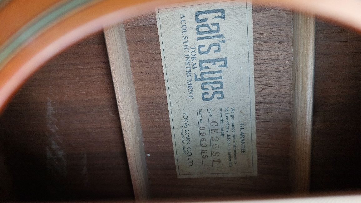 Gitara akustyczna tokai cat's eyes ce-25 st japan dreadnought matowy