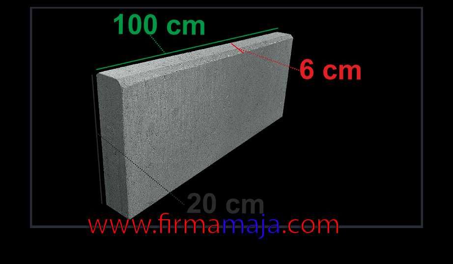 Obrzeża 100x20x6 cm do kostki brukowej dostawa cała Polska