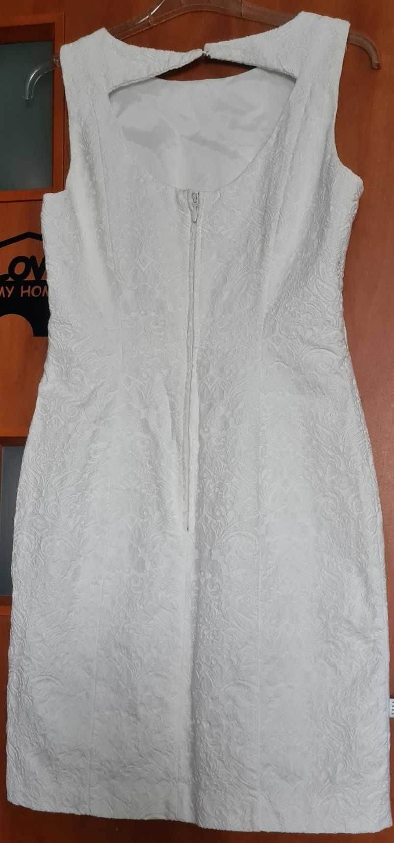 H&M biała elegancka sukienka roz 40