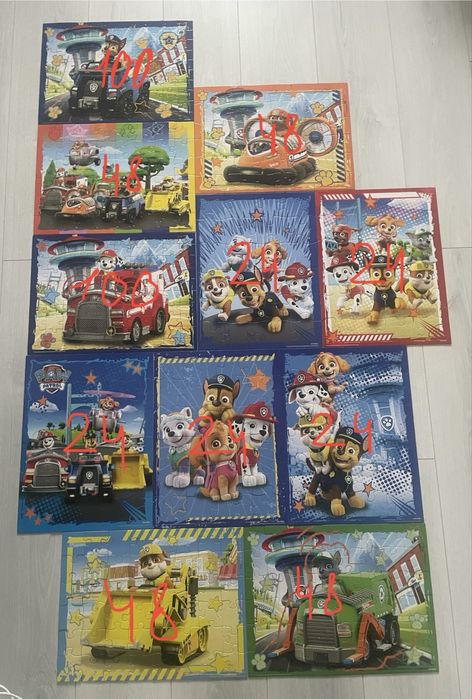 Пазлы Щенячий патруль для детей