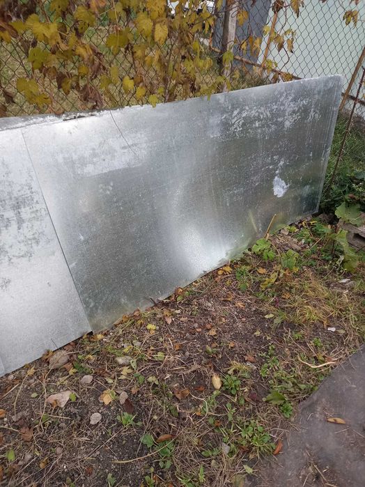 Лист оцинкований 1х2м. 0,75мм.