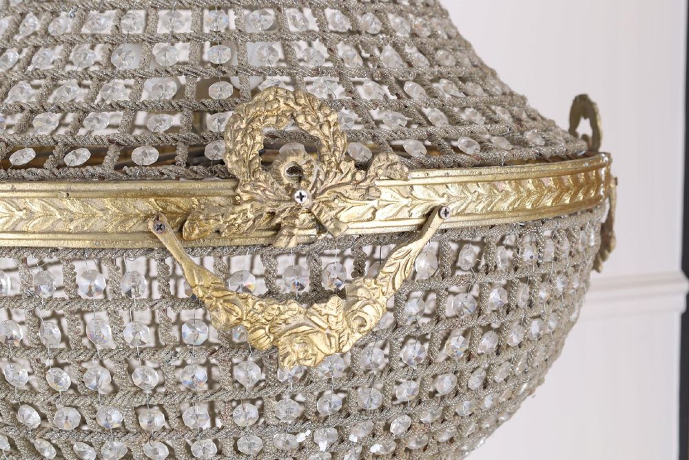 LAMPA ŻYRANDOL KRYSZTAŁ- gruszka 110 cm Fi 60 cm