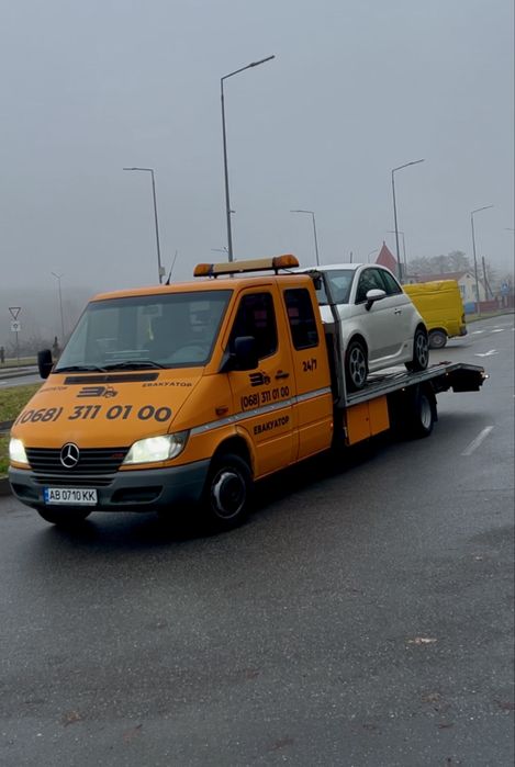 Евакуатор Вінниця, лафет, автовоз, евакуація віто, эвакуатор