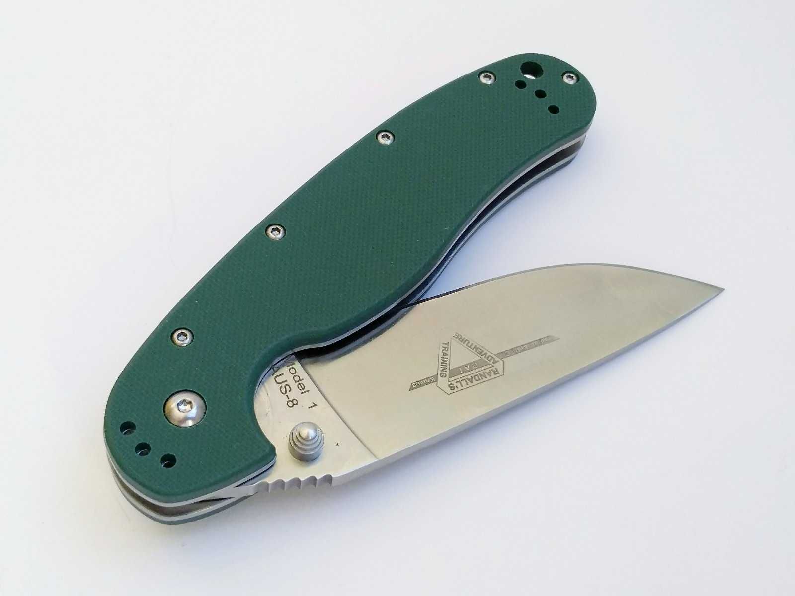 Ніж Ontario Rat Folder Нож Крыса Model 1 Green Satin