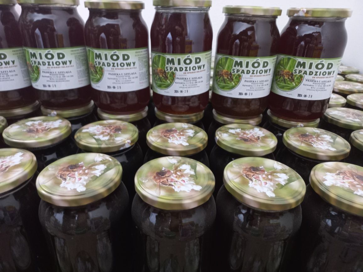 Miód  spadziowy że spadzi iglastej