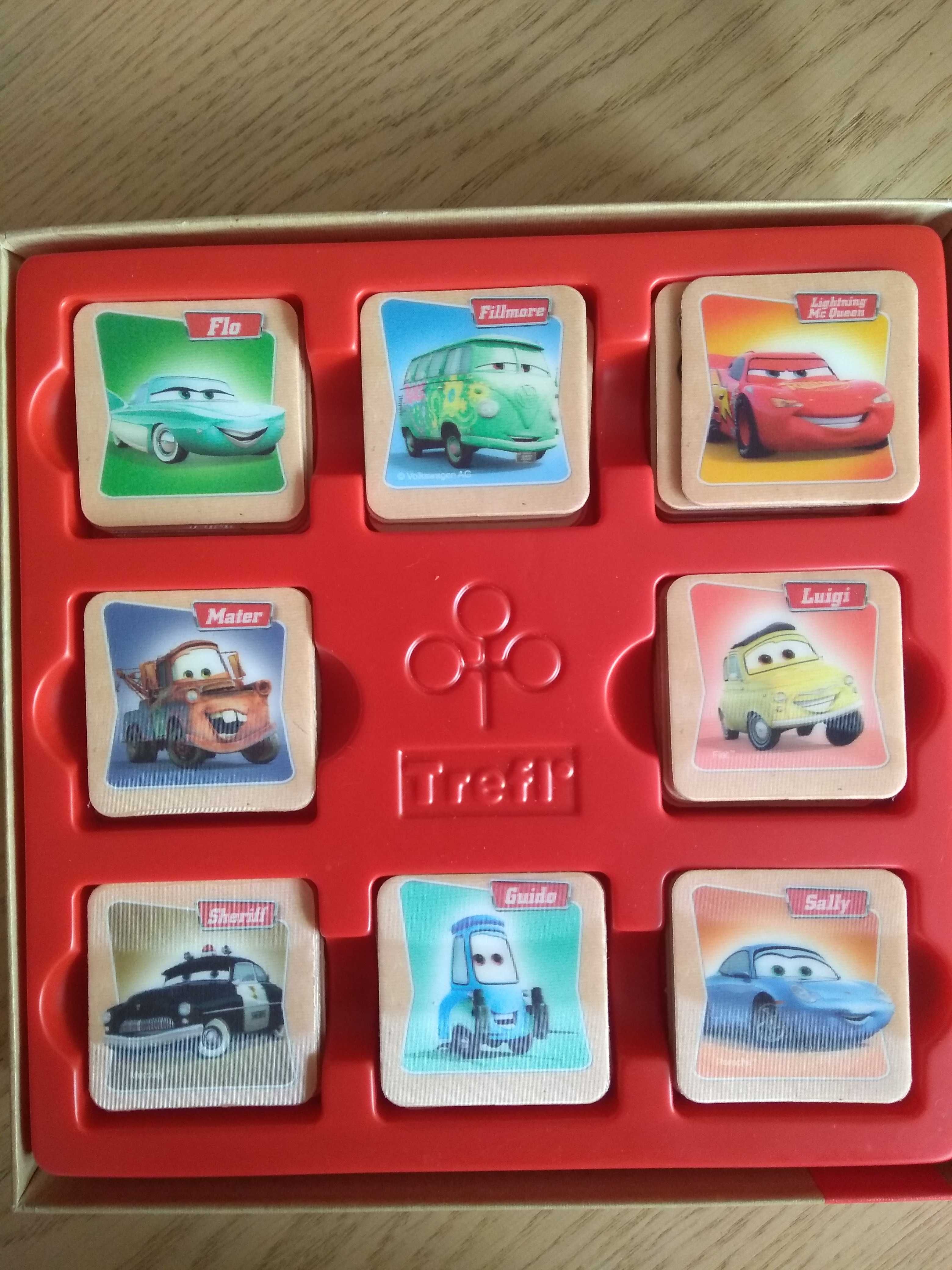 Memory gra edukacyjna z obrazkami z filmu Cars/Auta