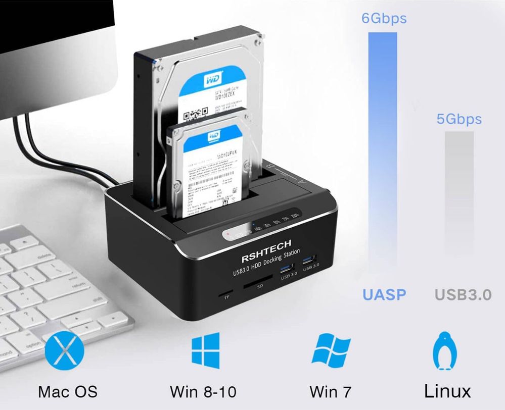Док-станция для жесткого диска RSHTECH USB 3.0