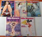 30 Livros de Milo Manara e Hugo Pratt (10 de capa dura)